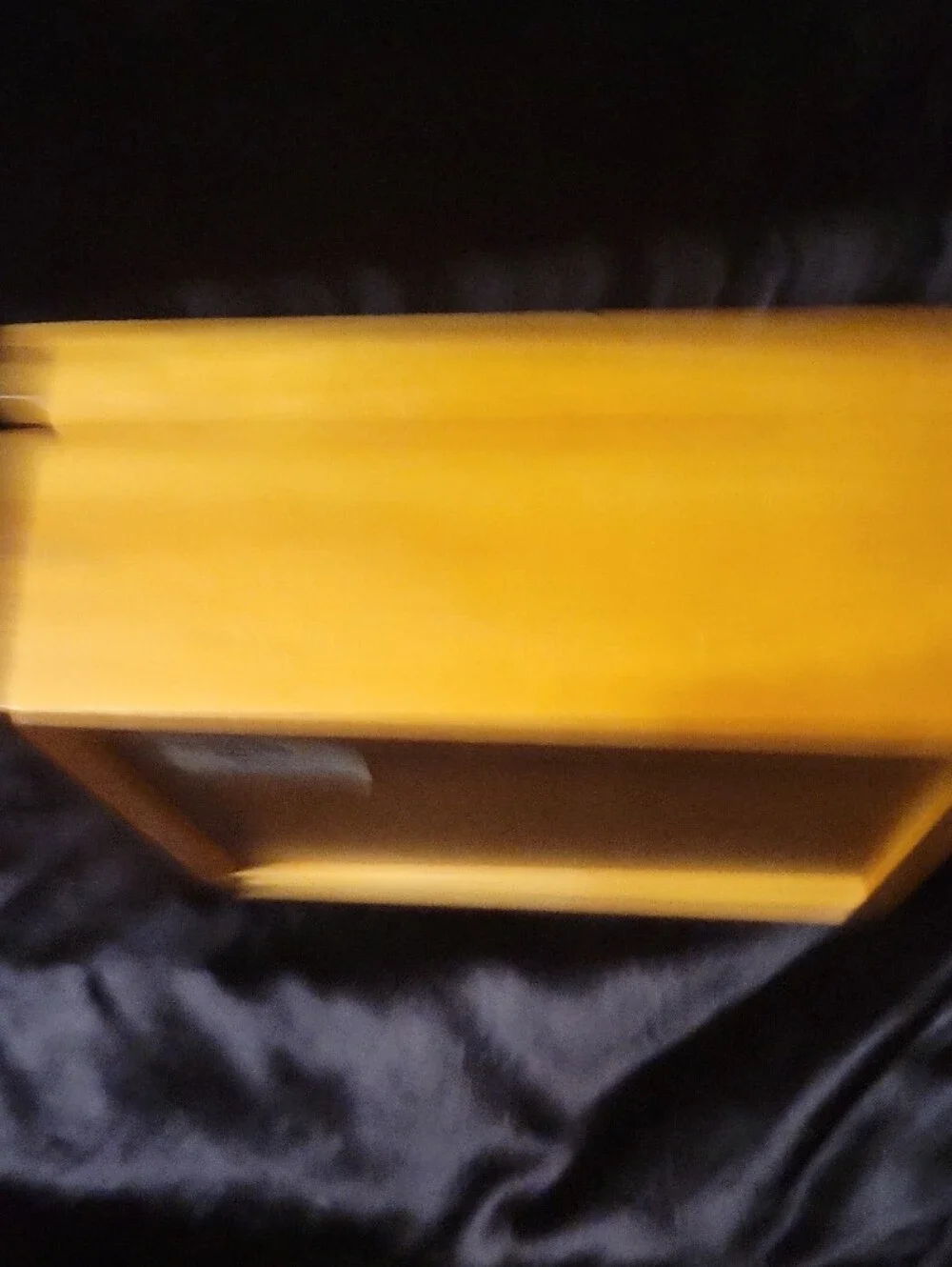 Natural Wood Jewelry Box with Glass Interior Lid for a Photo Insert